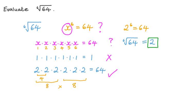 Radical expressions numbers